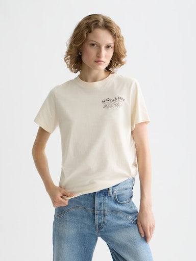 T-shirts korte mouw geel Scotch & Soda