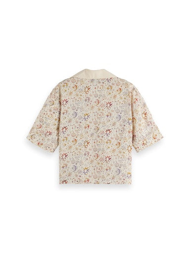 Blouses korte mouw blauw Scotch & Soda