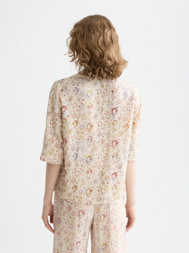 Blouses korte mouw blauw Scotch & Soda