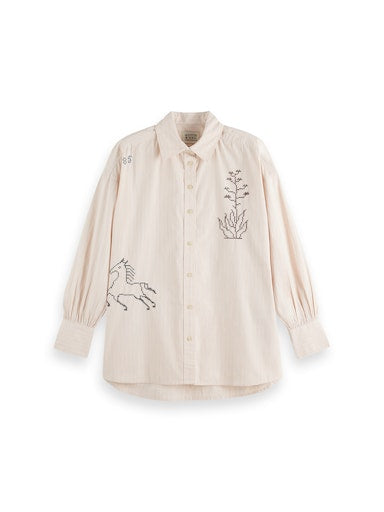 Blouses lange mouw roze Scotch & Soda