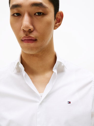 Hemden lange mouw wit Tommy Hilfiger