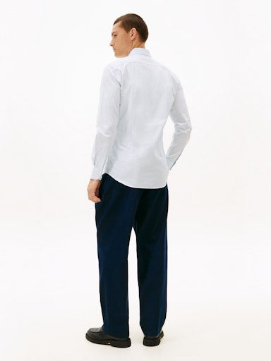 Hemden lange mouw blauw Tommy Hilfiger
