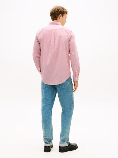Hemden lange mouw rood Tommy Hilfiger