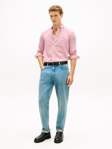 Hemden lange mouw rood Tommy Hilfiger