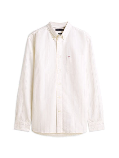 Hemden lange mouw beige Tommy Hilfiger