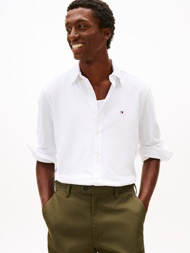 Hemden lange mouw wit Tommy Hilfiger