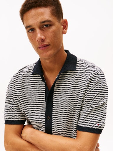 Polo's korte mouw blauw Tommy Hilfiger