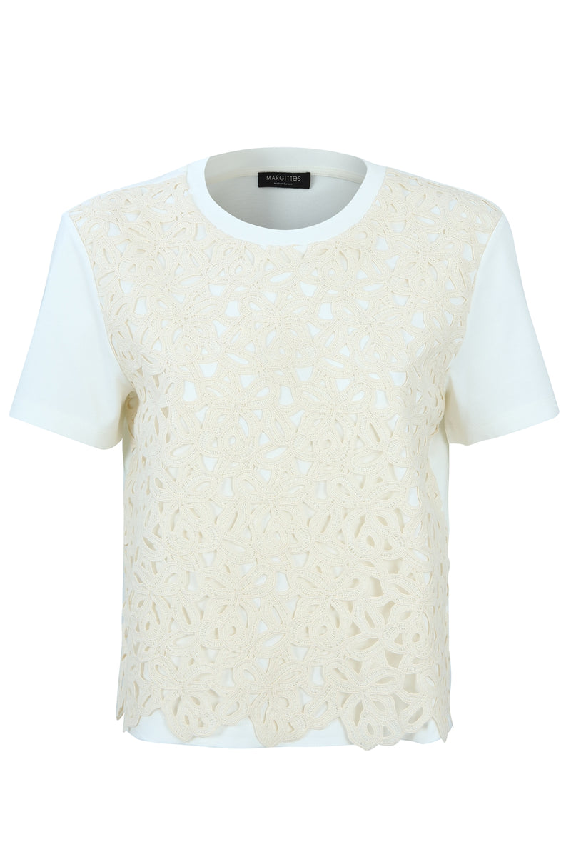 T-shirts korte mouw wit Margittes