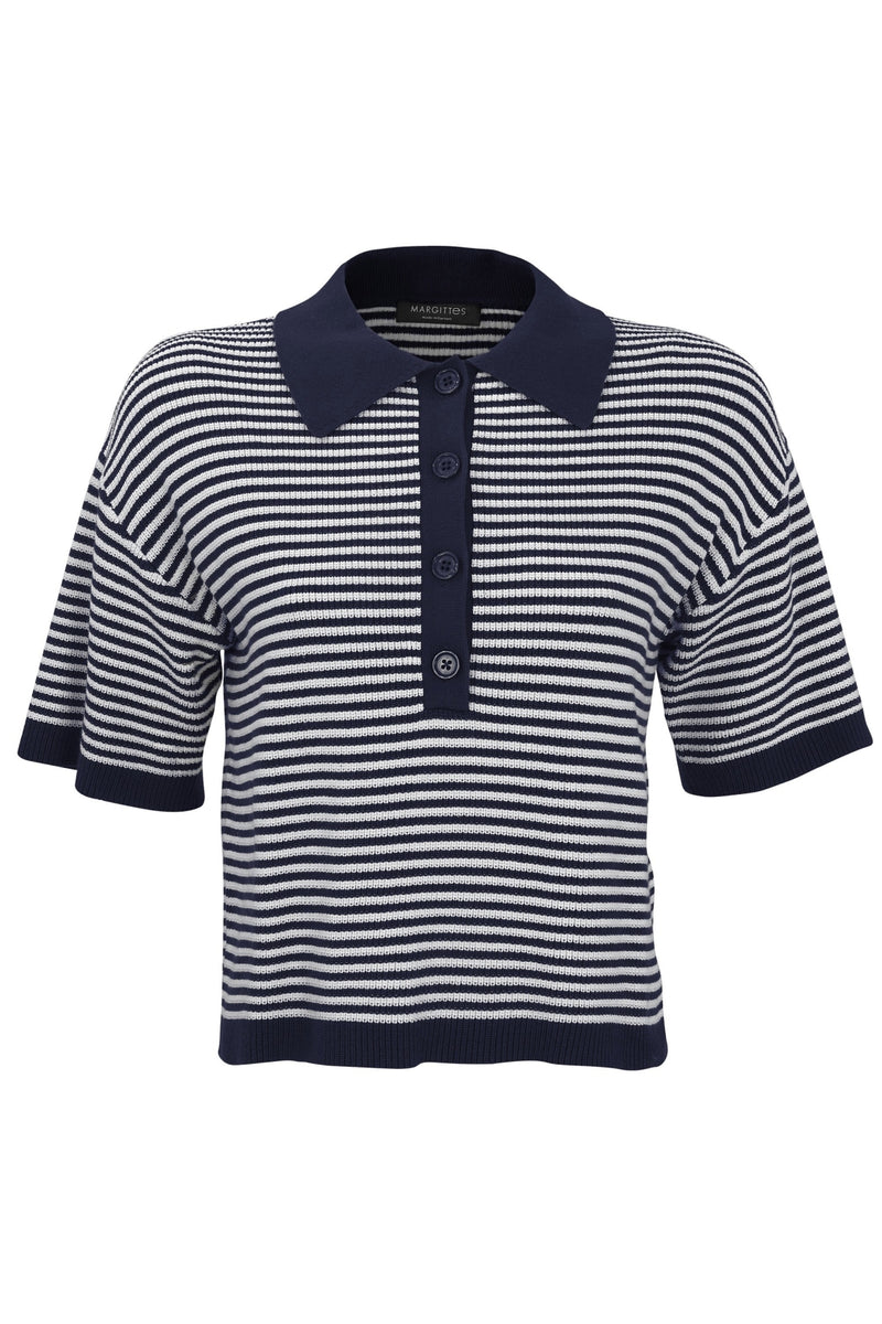 Polo's korte mouw navy Margittes