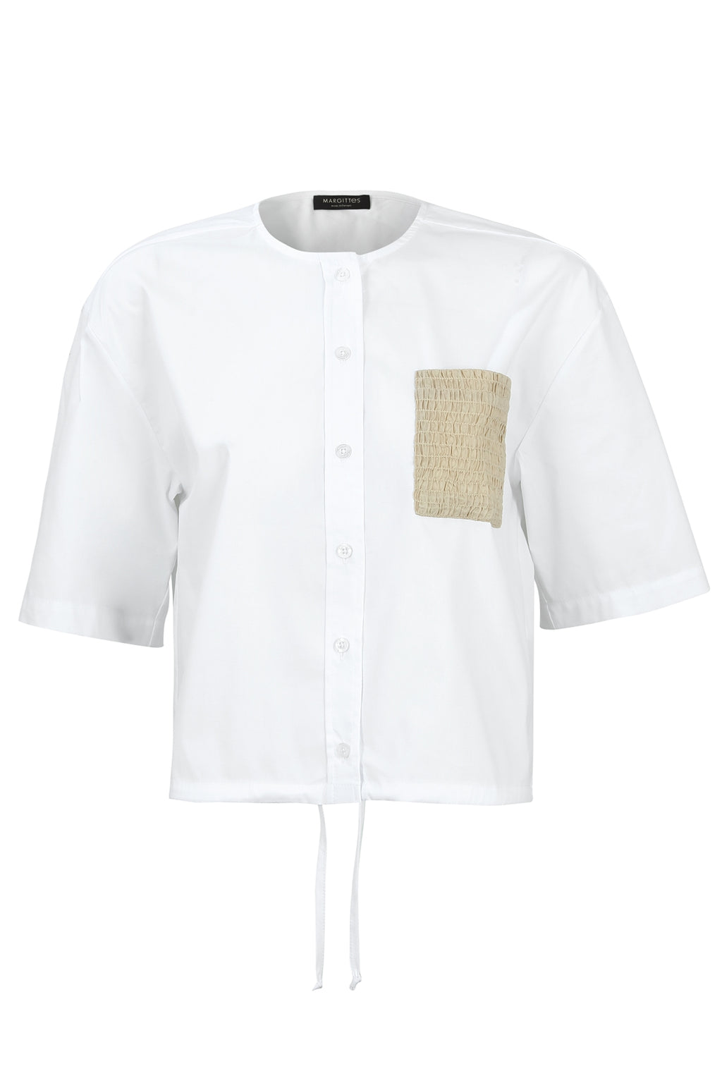 Blouses korte mouw wit Margittes