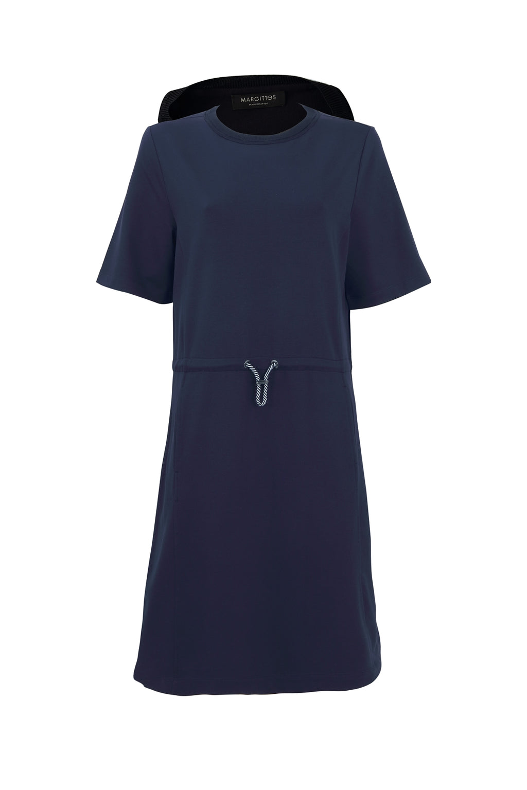 Jurken korte mouw navy Margittes