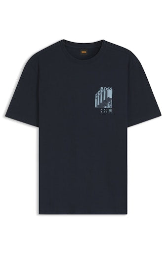 T-shirts korte mouw blauw Boss Men Orange