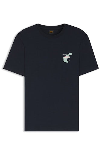 T-shirts korte mouw blauw Boss Men Orange
