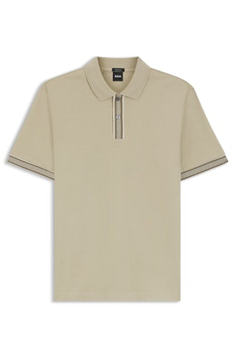 Polo's korte mouw beige Boss Men Black
