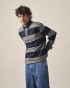Polo's lange mouw blauw ANTWRP