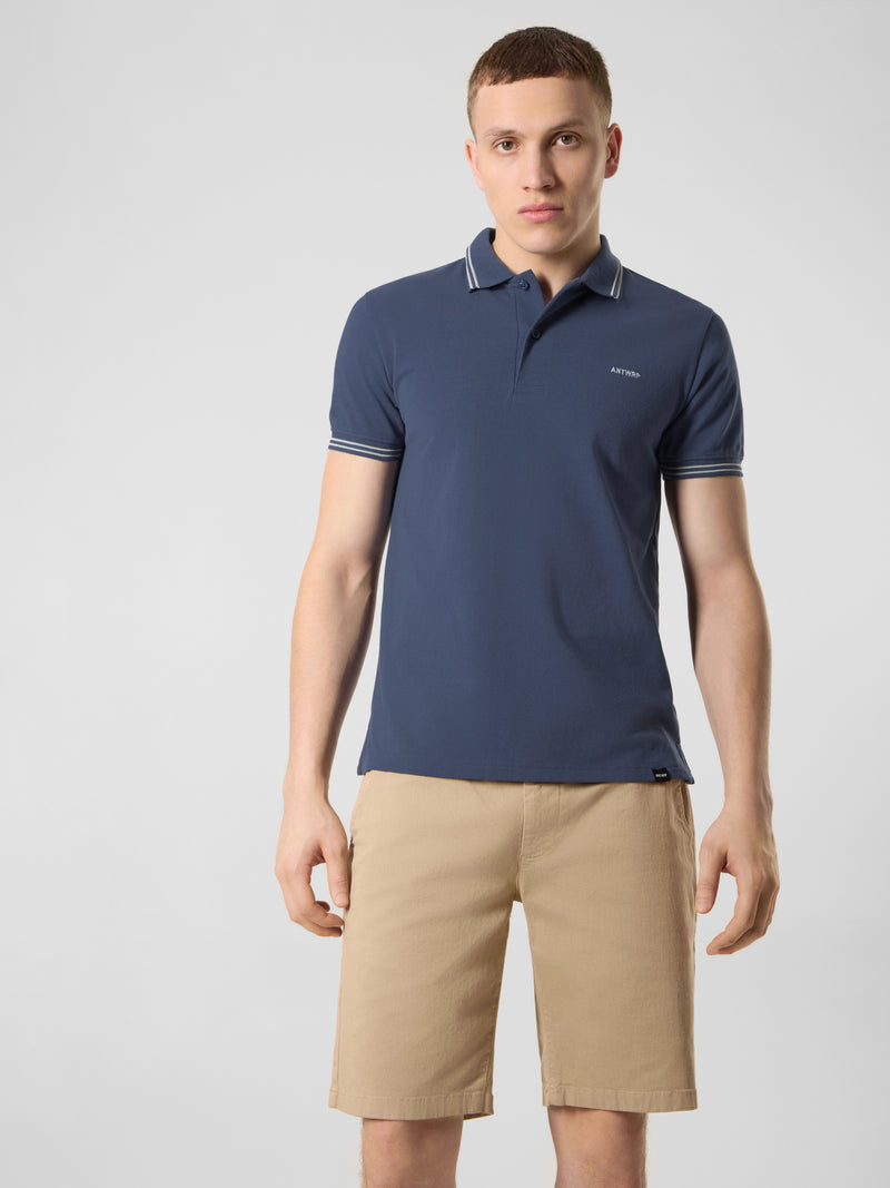 Polo's korte mouw blauw ANTWRP