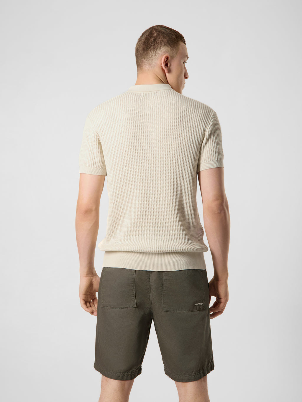 Polo's korte mouw beige ANTWRP