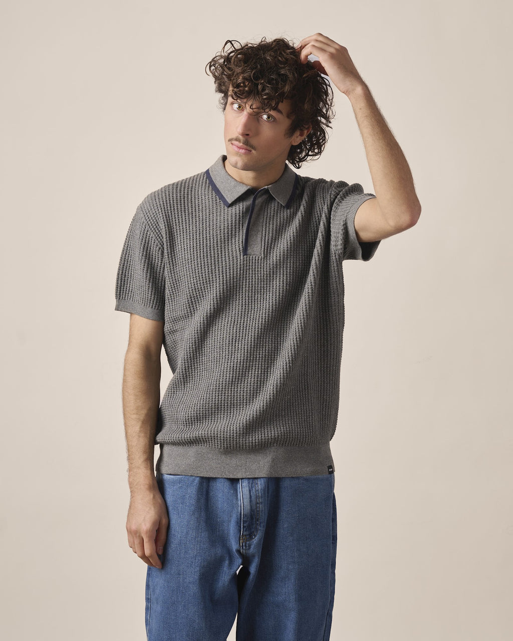 Polo's korte mouw grijs ANTWRP