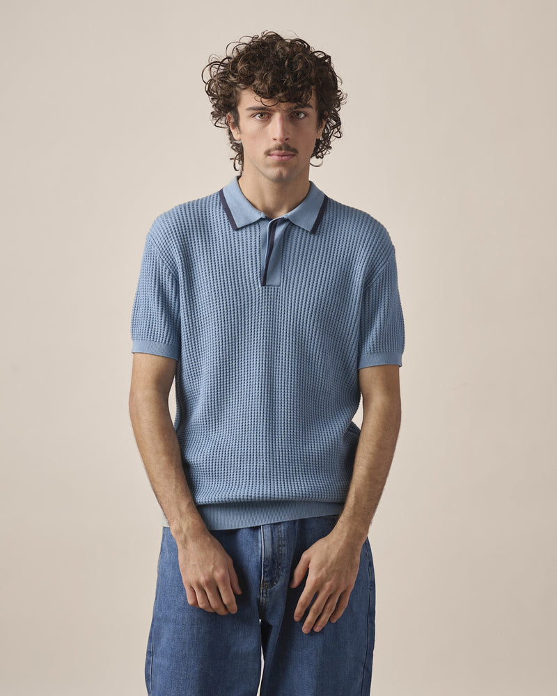 Polo's korte mouw blauw ANTWRP