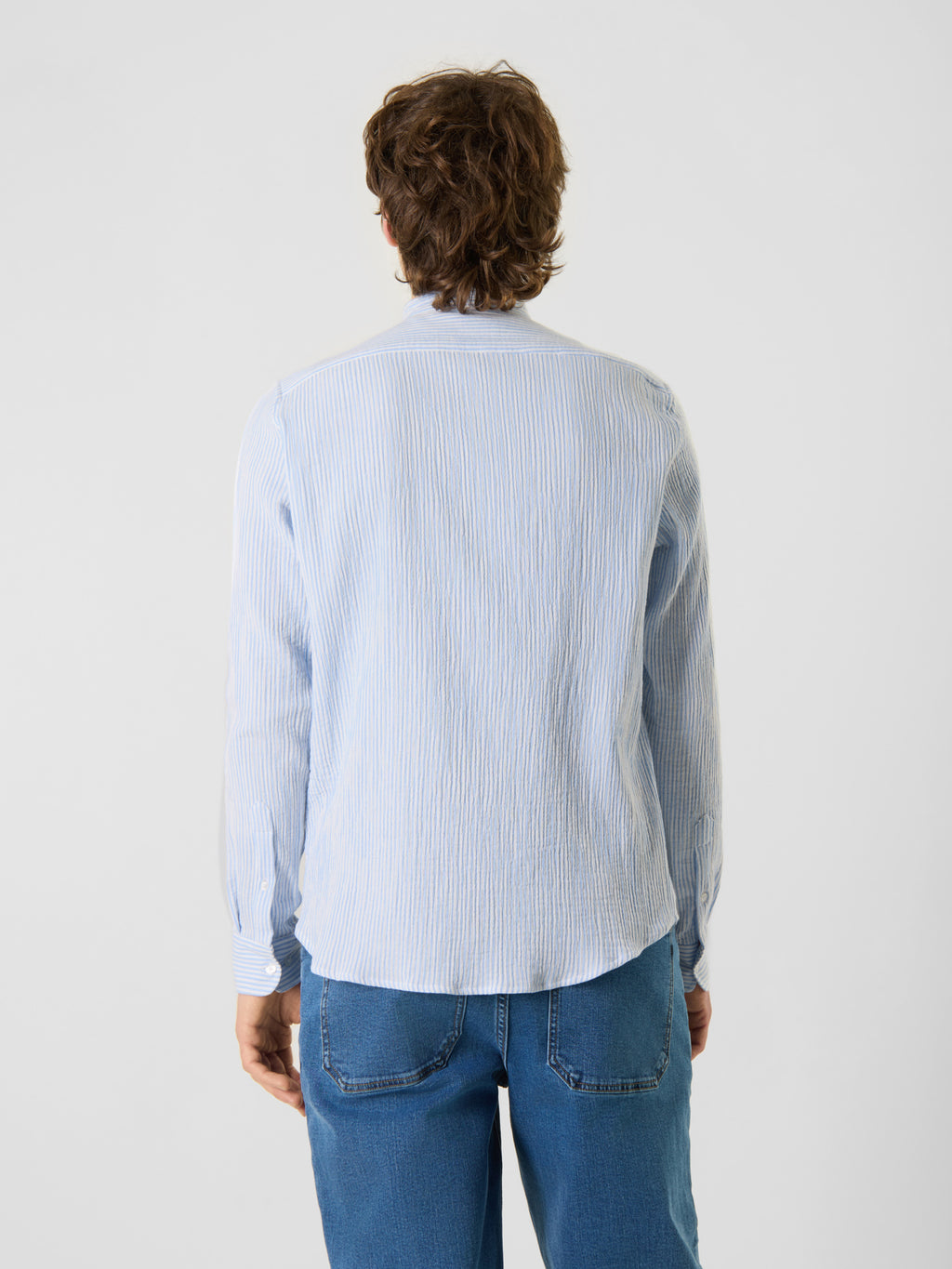 Hemden lange mouw blauw ANTWRP