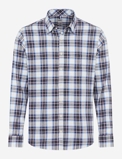 Hemden lange mouw blauw BRAX
