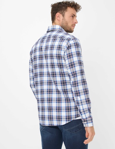Hemden lange mouw blauw BRAX