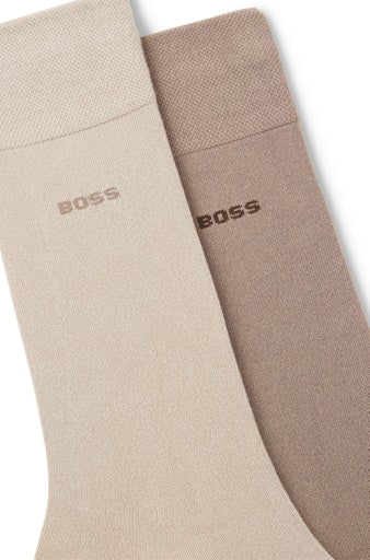 Kousen bruin Boss Men Black