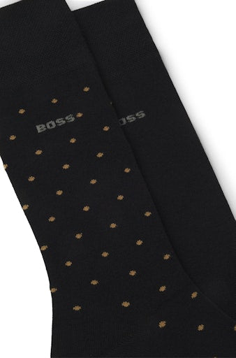 Kousen zwart Boss Men Black
