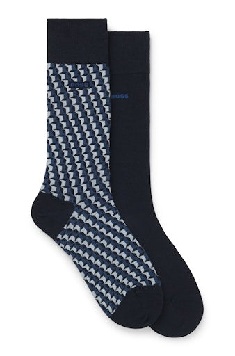 Kousen blauw Boss Men Black