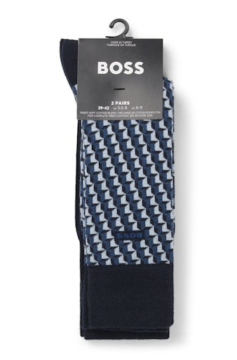Kousen blauw Boss Men Black