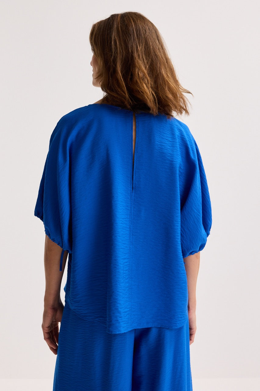 Blouses lange mouw blauw Améline