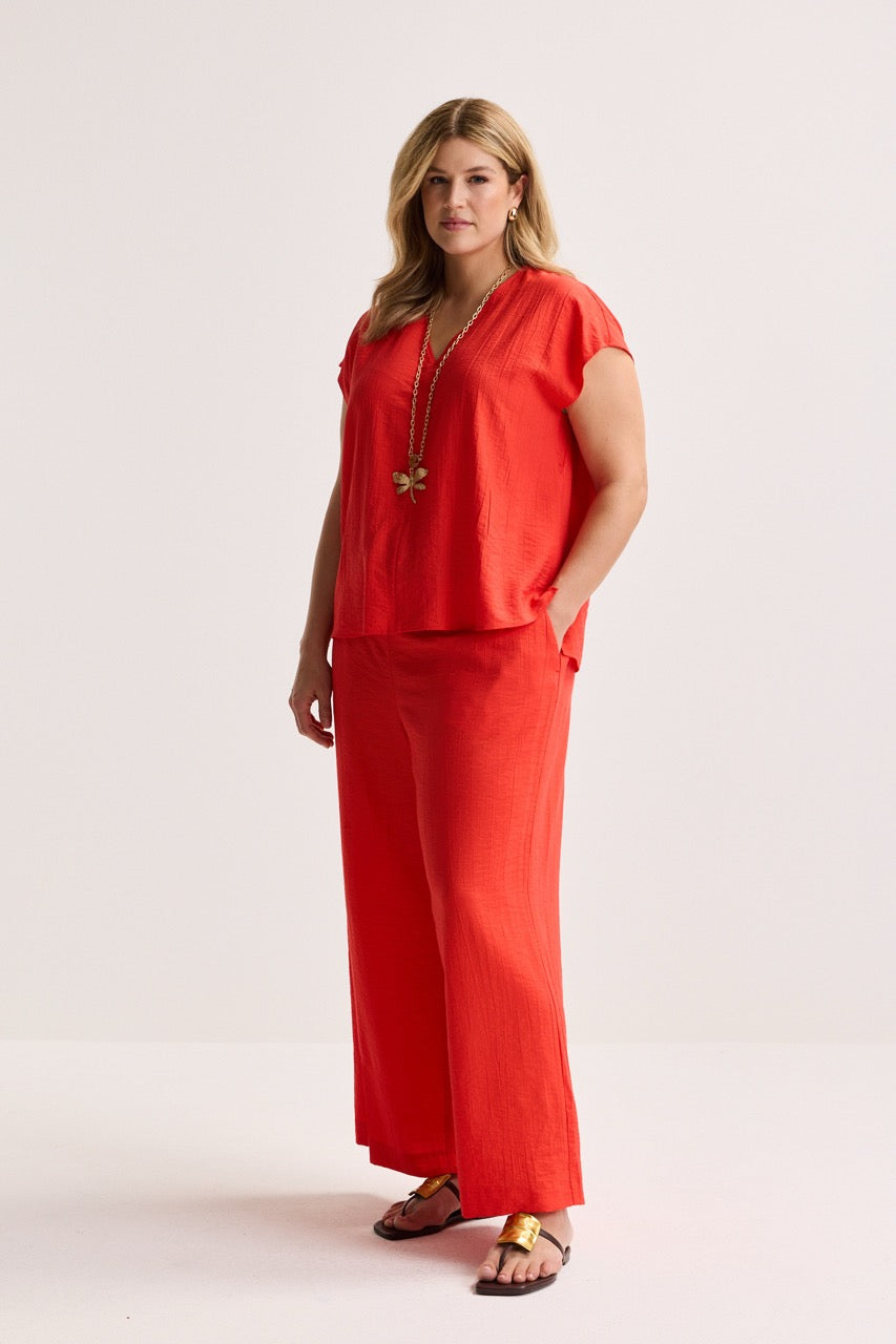 Blouses korte mouw oranje Mayerline