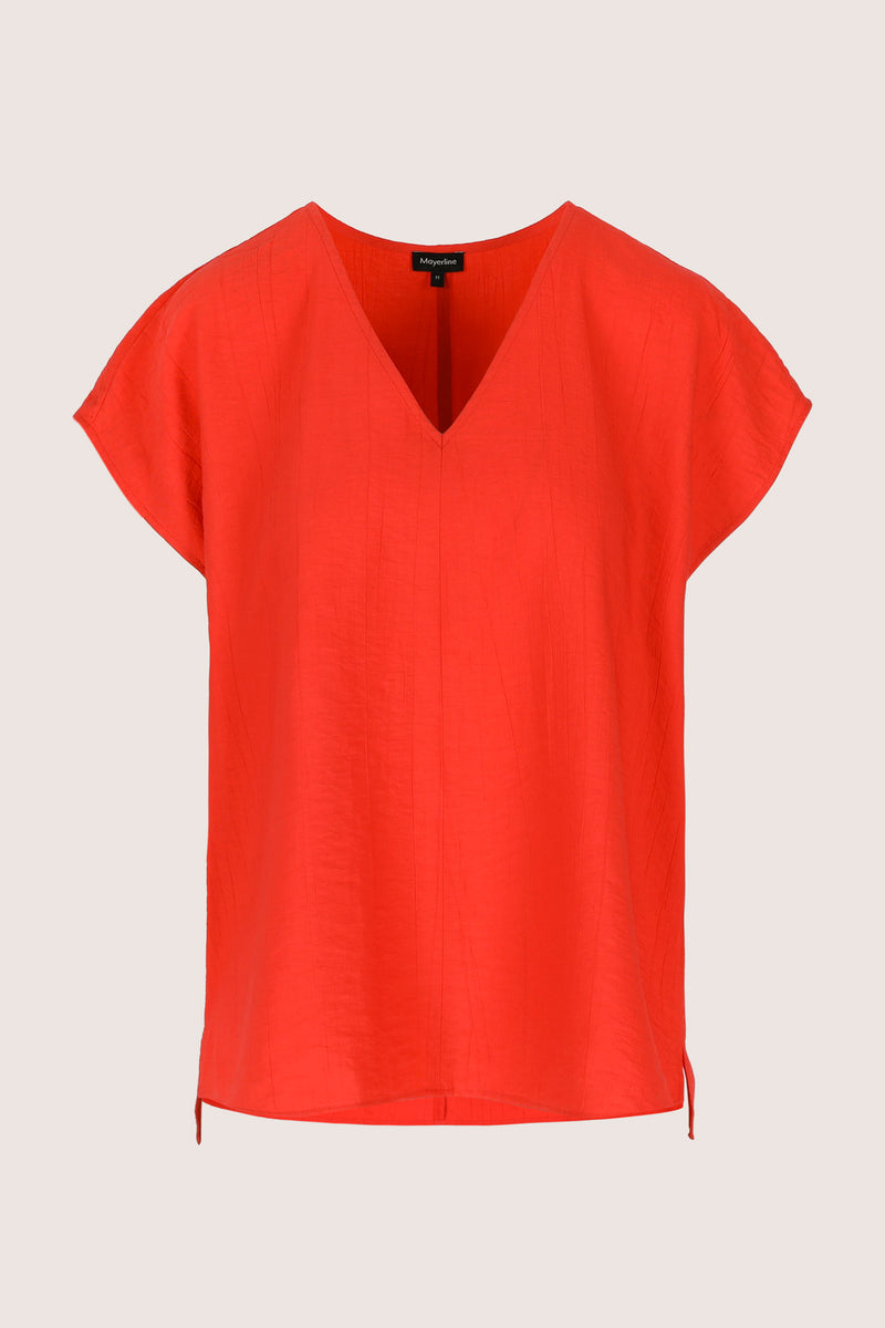 Blouses korte mouw oranje Mayerline