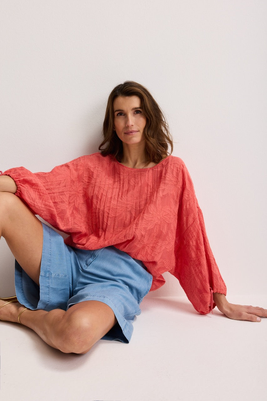 Blouses lange mouw roze Mayerline