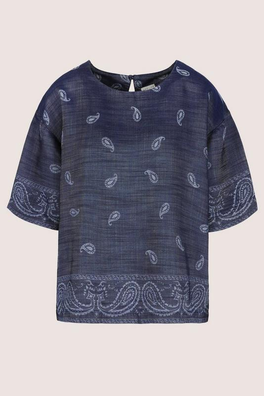 Blouses korte mouw blauw Mayerline