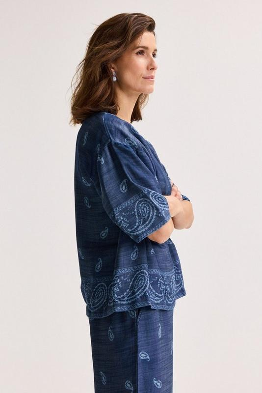 Blouses korte mouw blauw Mayerline