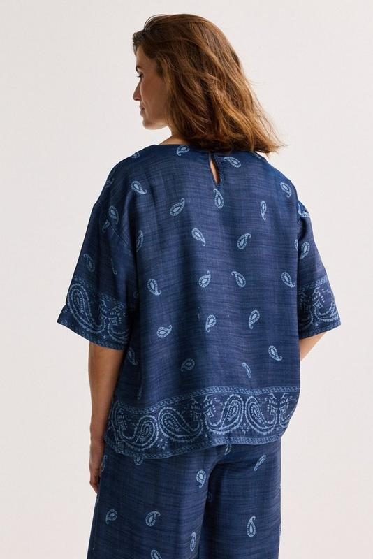Blouses korte mouw blauw Mayerline