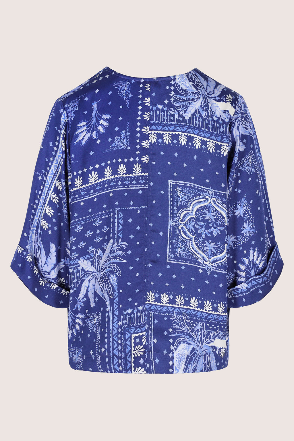 Blouses lange mouw blauw Améline