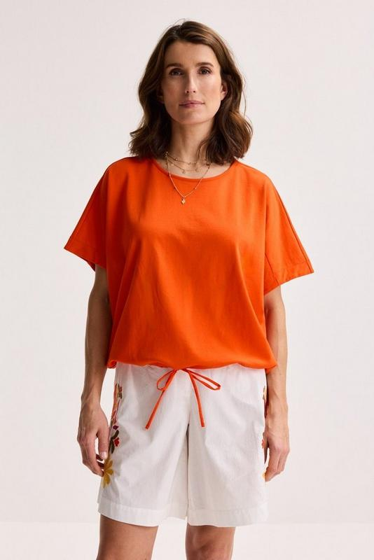 T-shirts korte mouw oranje Améline