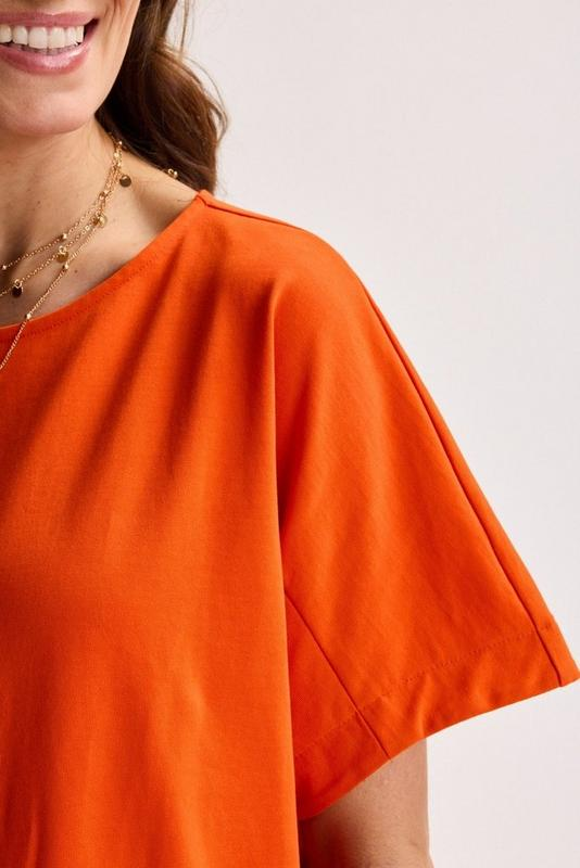 T-shirts korte mouw oranje Améline