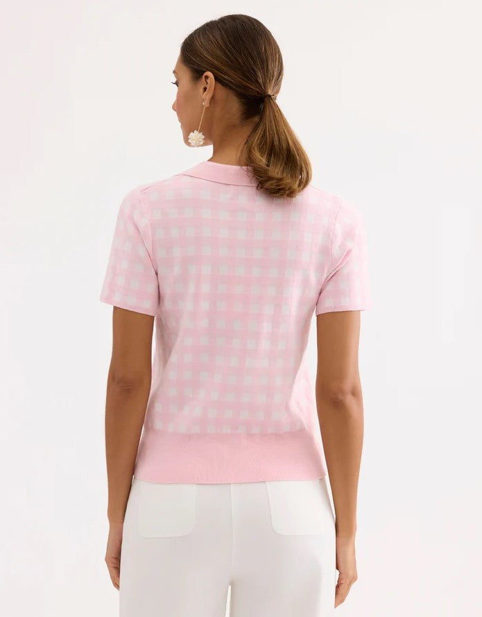 Polo's korte mouw roze Léo & Ugo