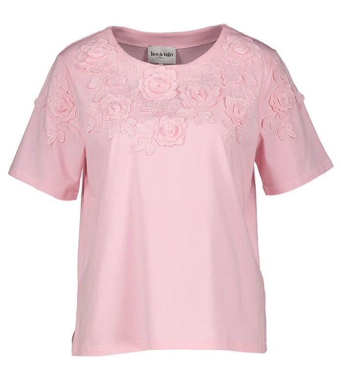 T-shirts korte mouw roze Léo & Ugo