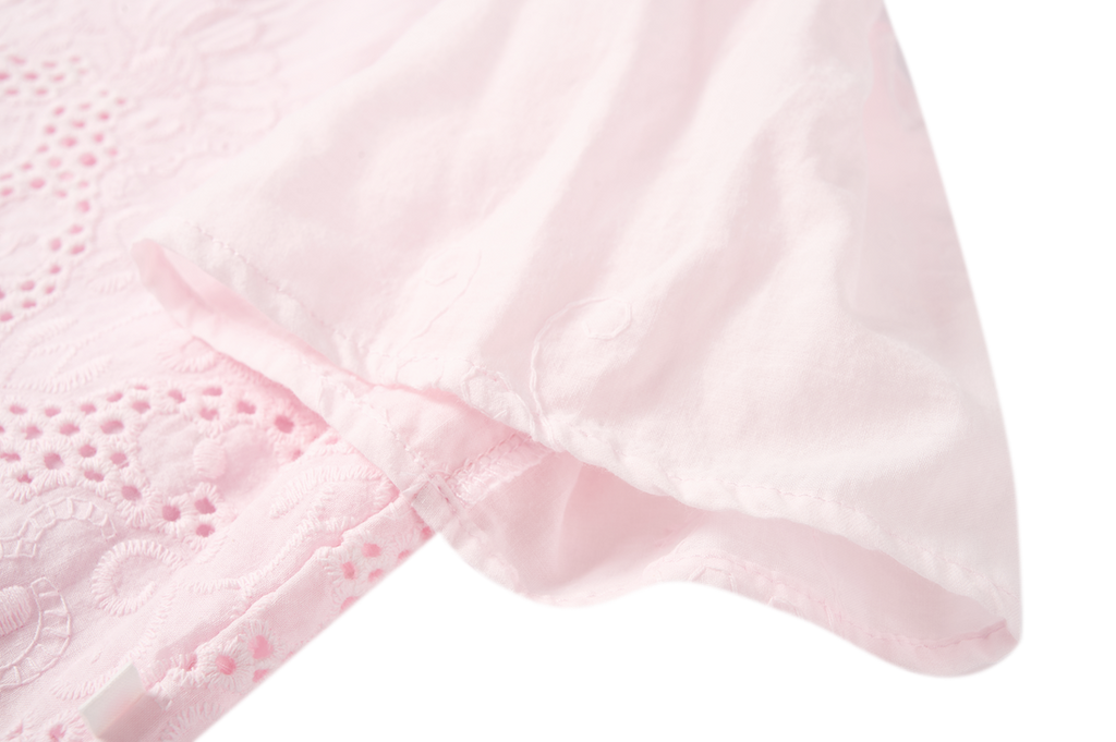 Blouses korte mouw roze Someone