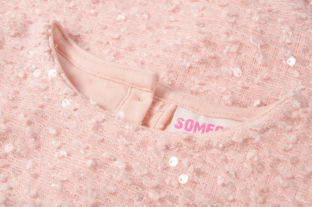 Blouses korte mouw roze Someone