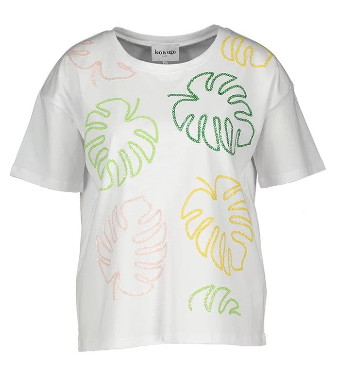 T-shirts korte mouw wit Léo & Ugo