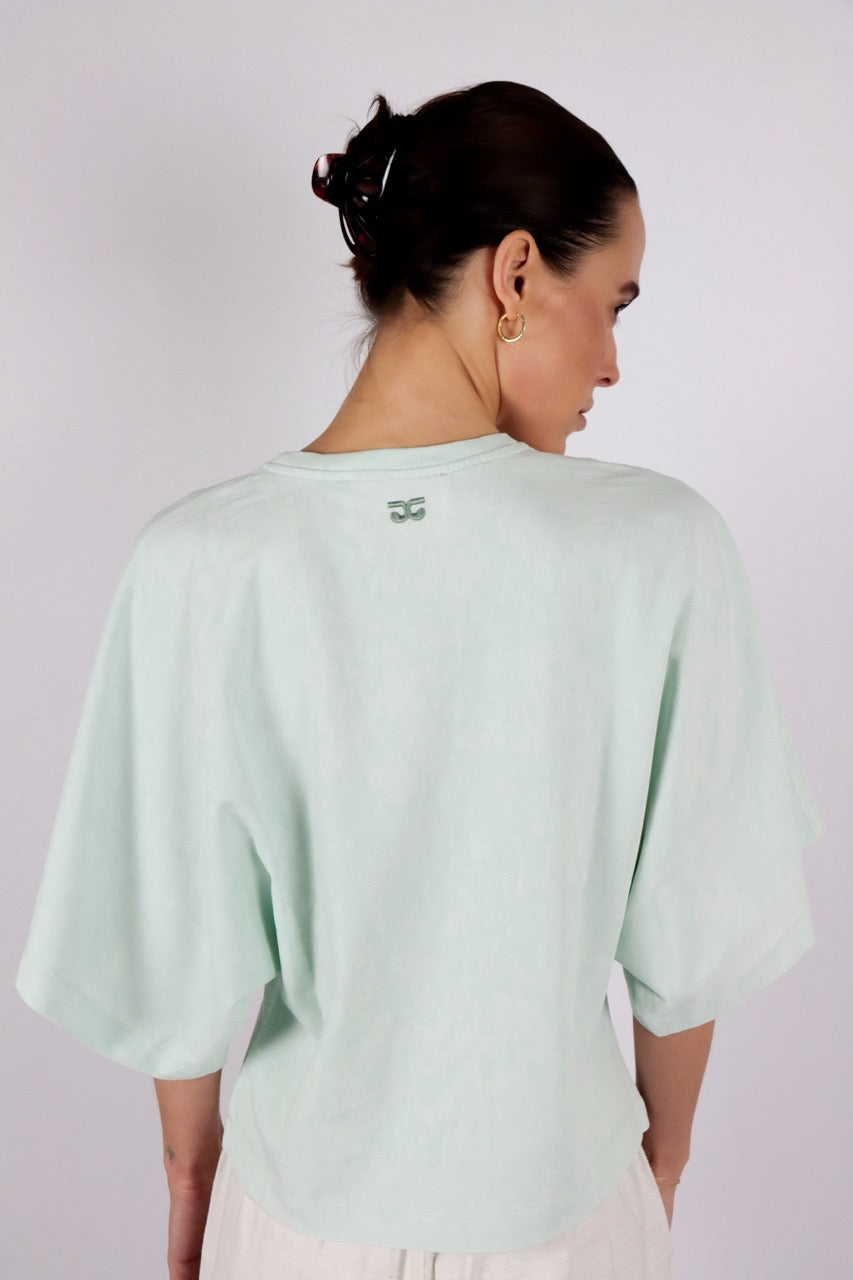 T-shirts korte mouw groen AMANDINE
