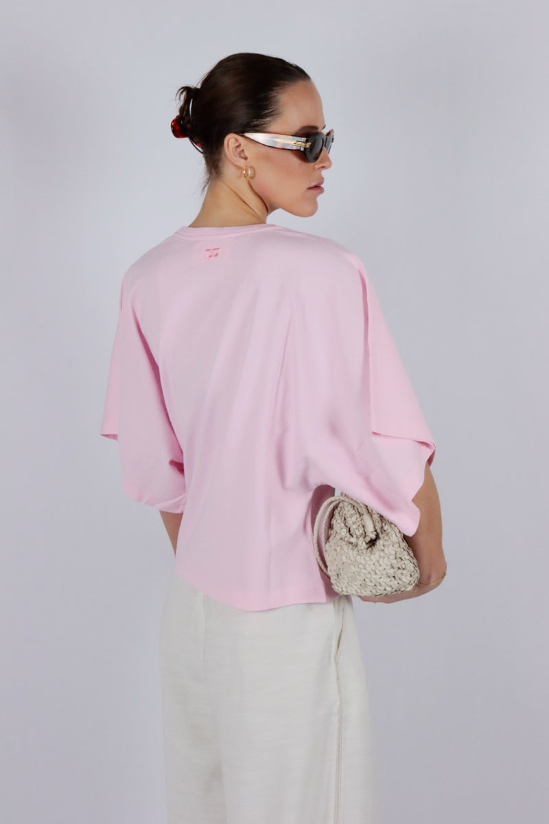 T-shirts korte mouw roze AMANDINE