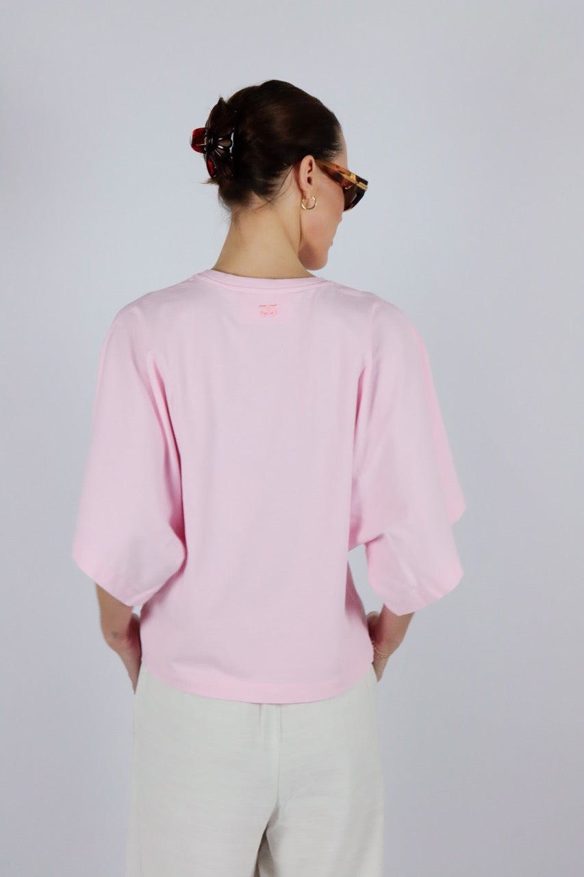 T-shirts korte mouw roze AMANDINE