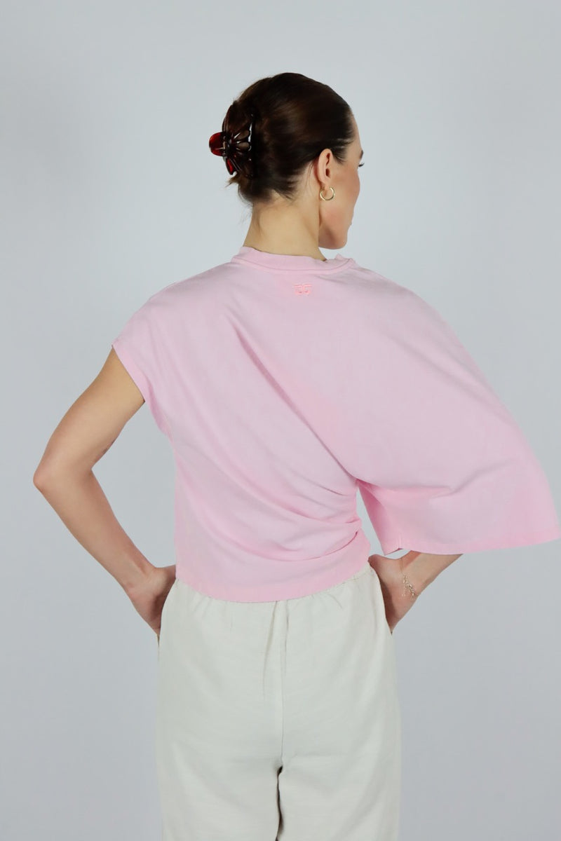 T-shirts korte mouw roze AMANDINE
