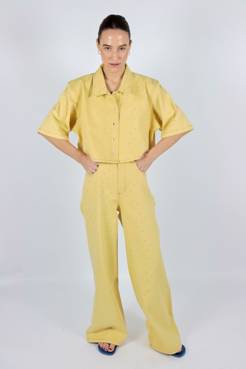 Jeans geel AMANDINE